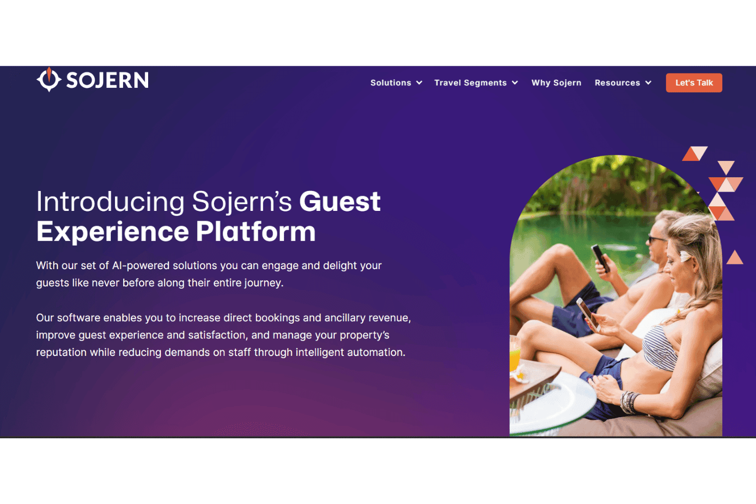 Sojern connects guest messaging, marketing, and reputation across hotel stays.