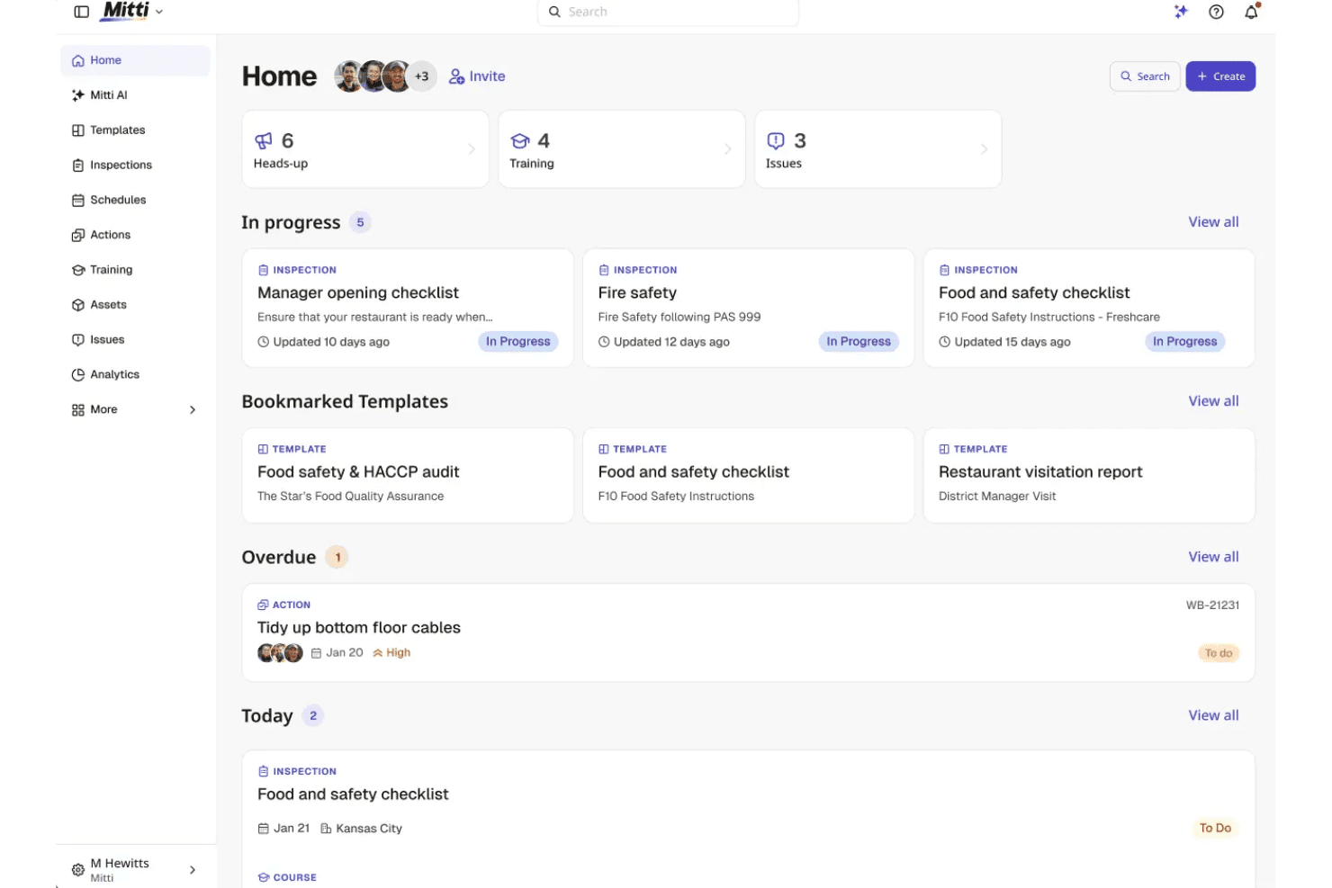 Mitti combines hotel inspections, checklists, and IoT monitoring across properties.
