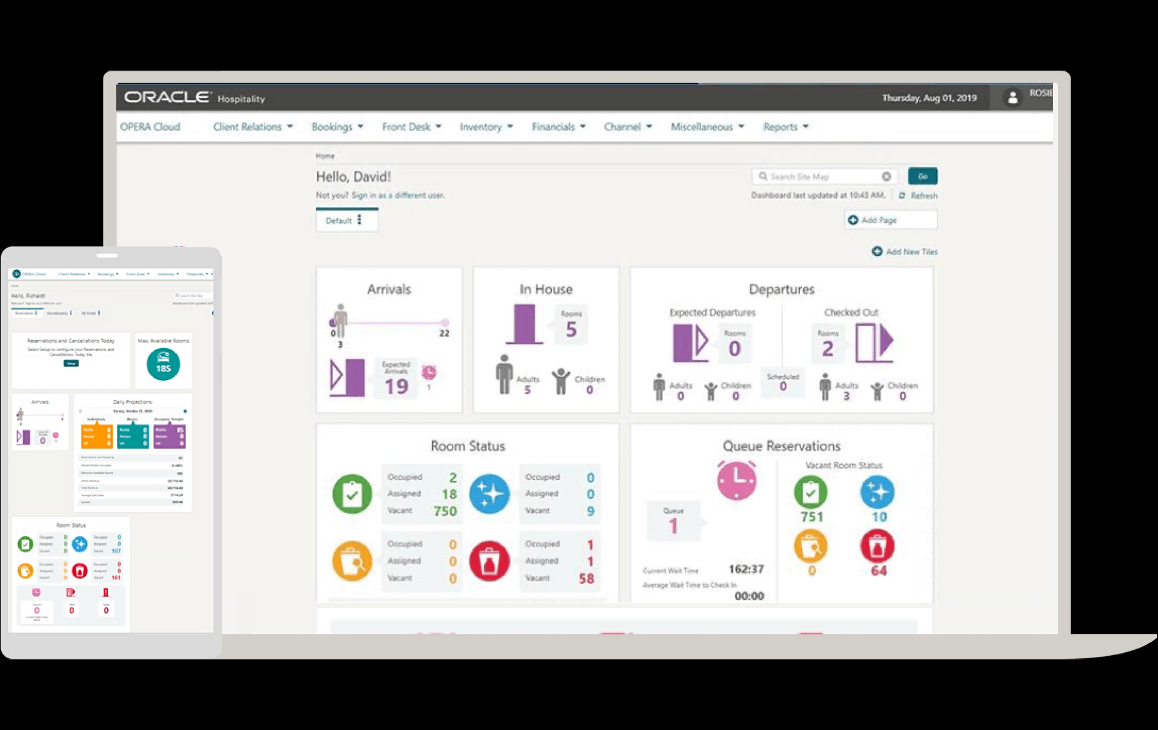 Oracle OPERA screenshot