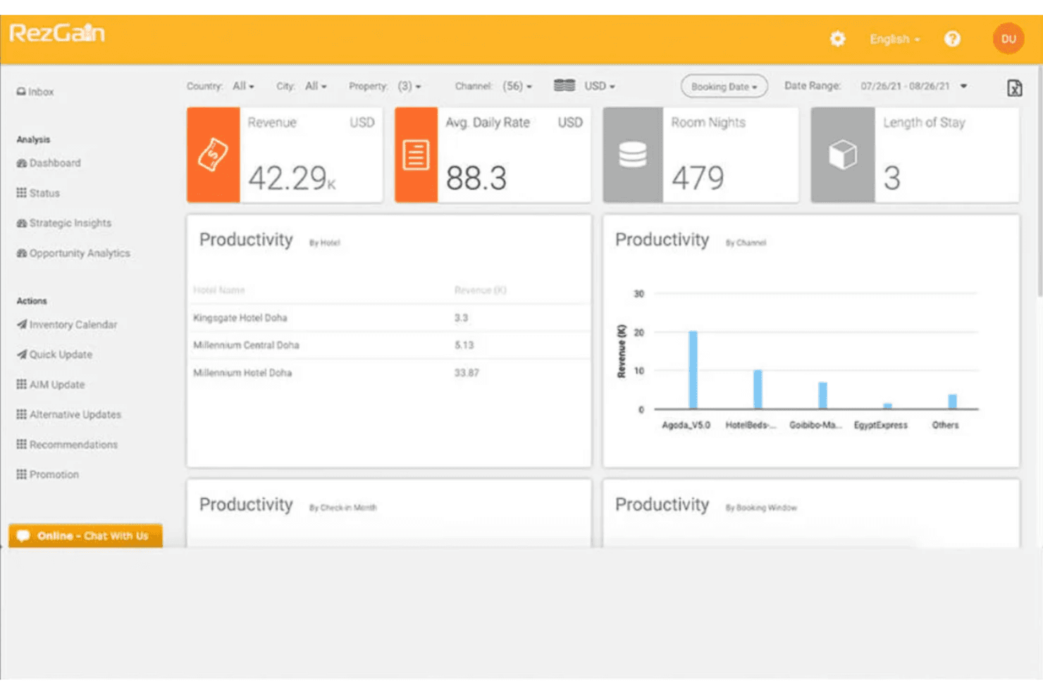 RateGain screenshot