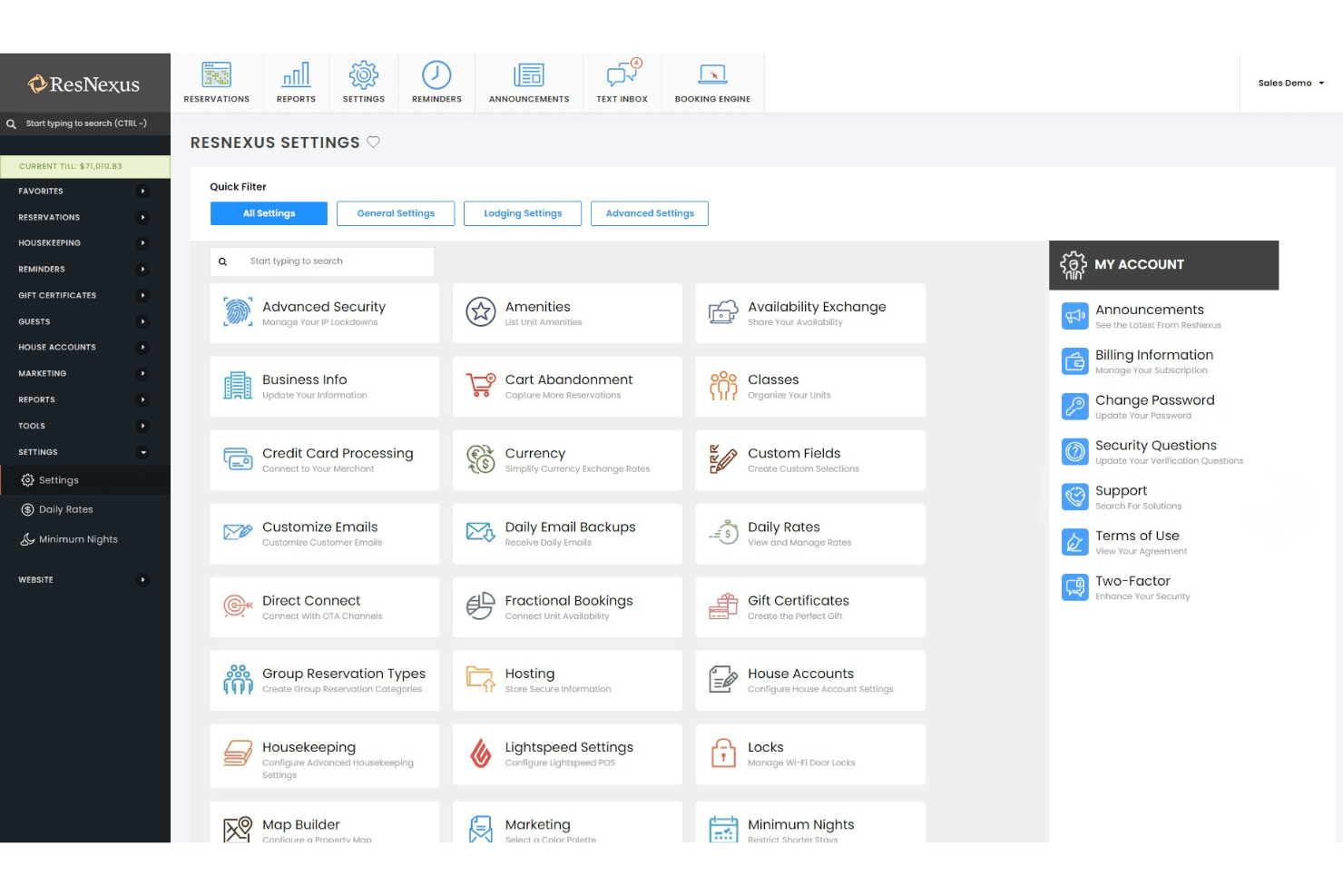 ResNexus screenshot