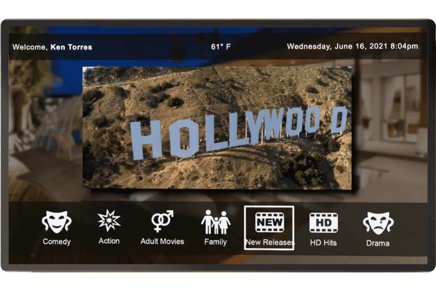 Hospitality Network streaming room entertainment