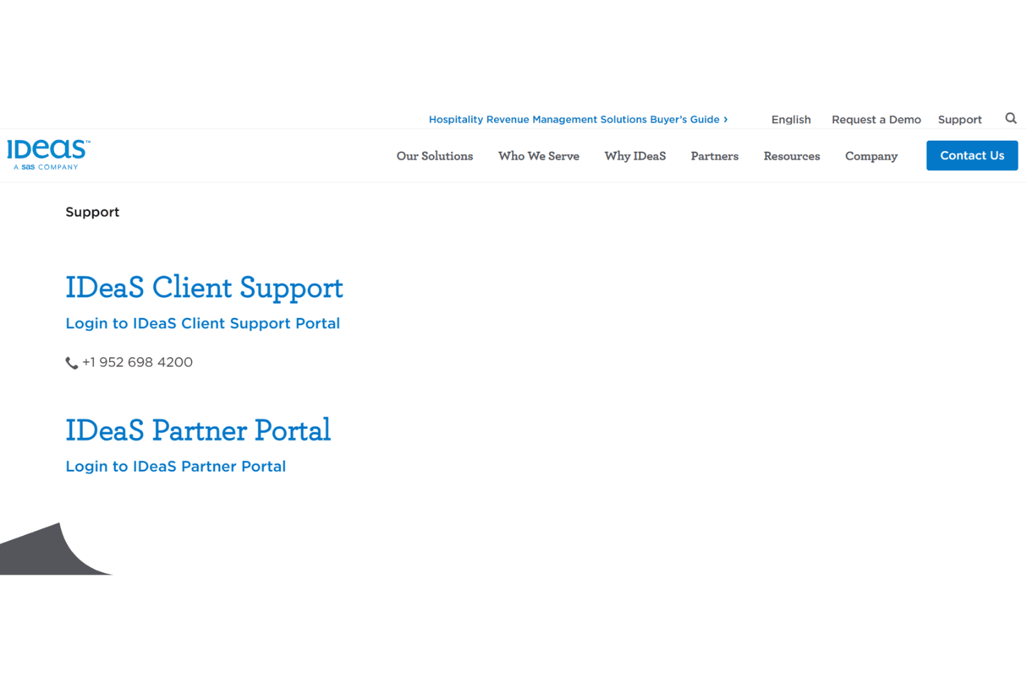 IDeaS support page