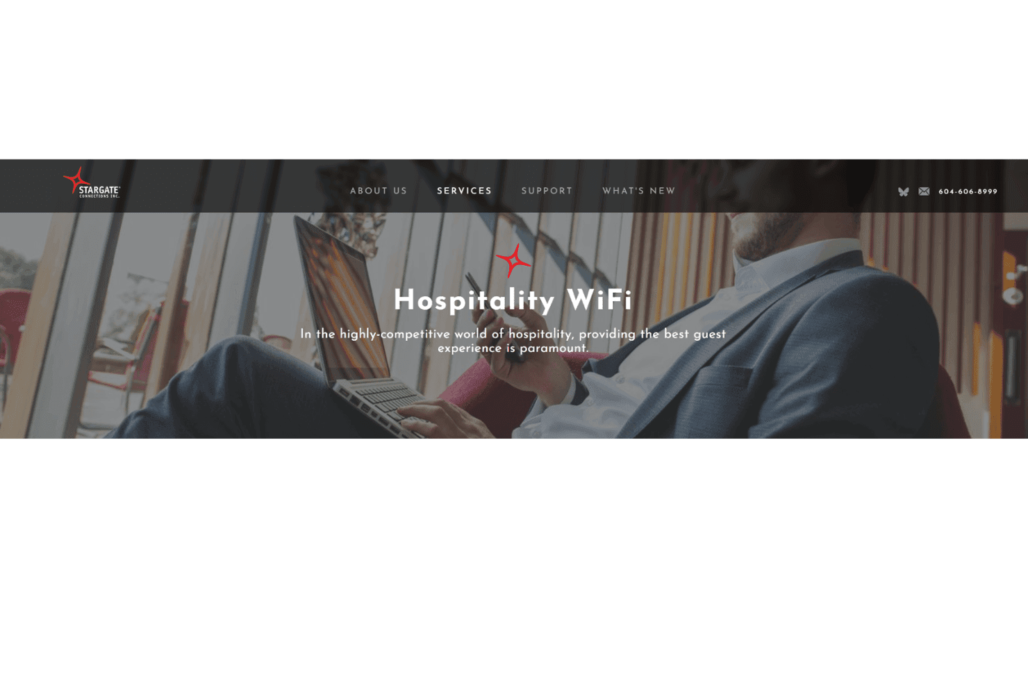 Stargate Connections hospitality wifi centralizes network control and analytics.