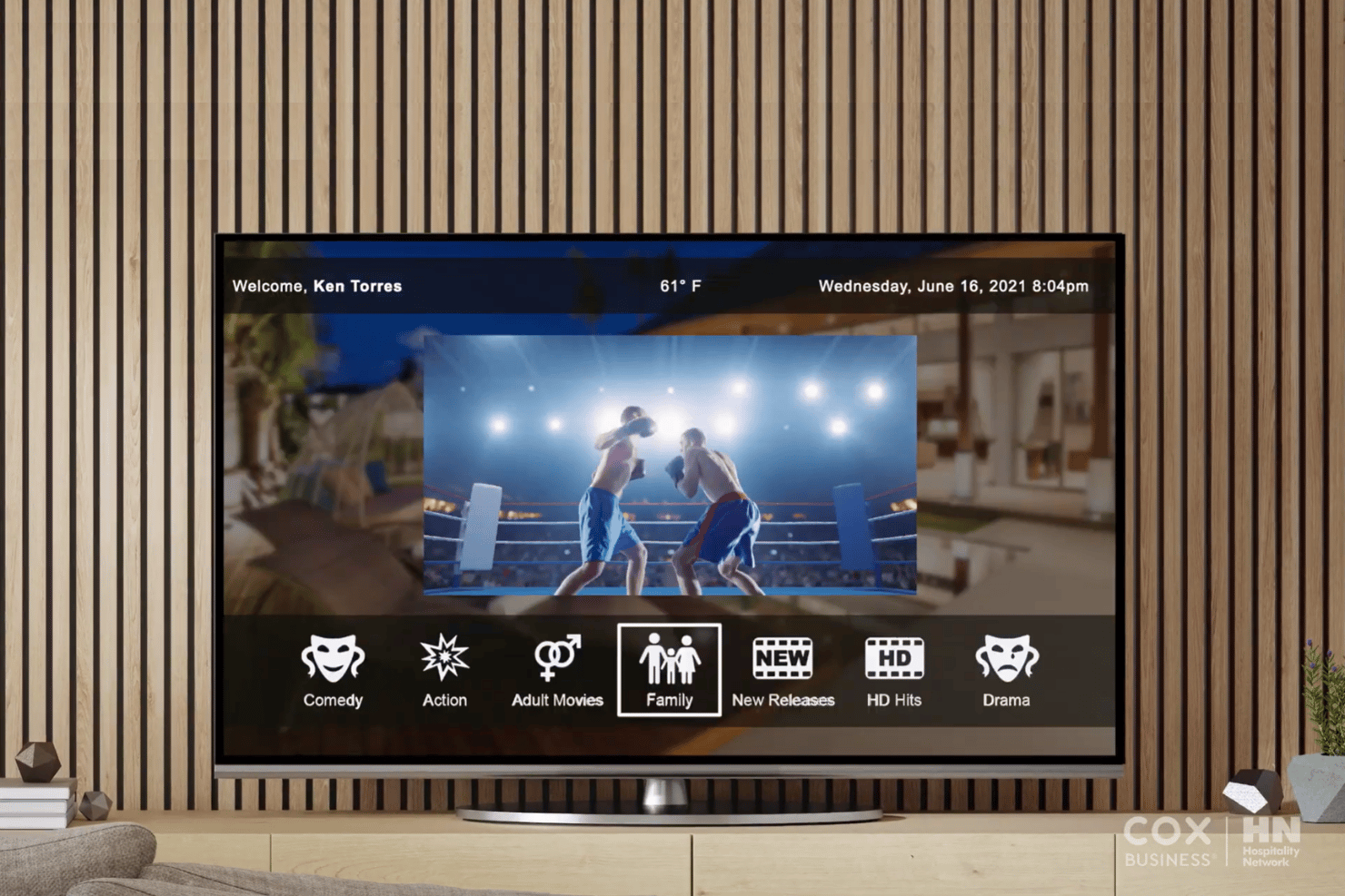 Hospitality Network powers in-room entertainment and guest digital services.