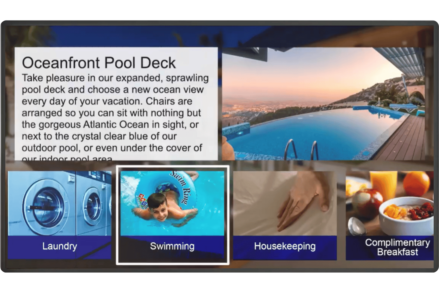 Hospitality Network amenities in IPTV ads