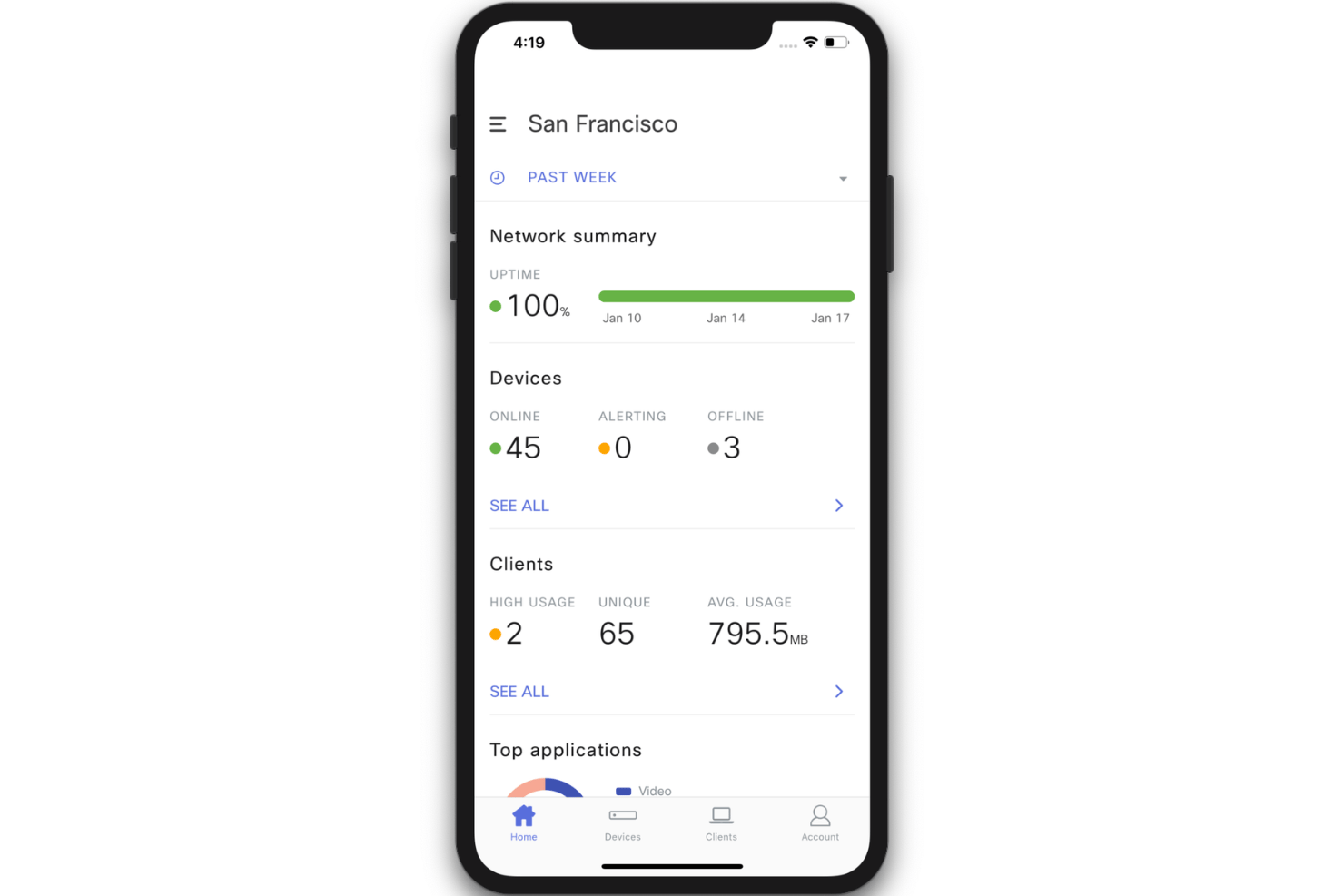 Cisco Meraki app