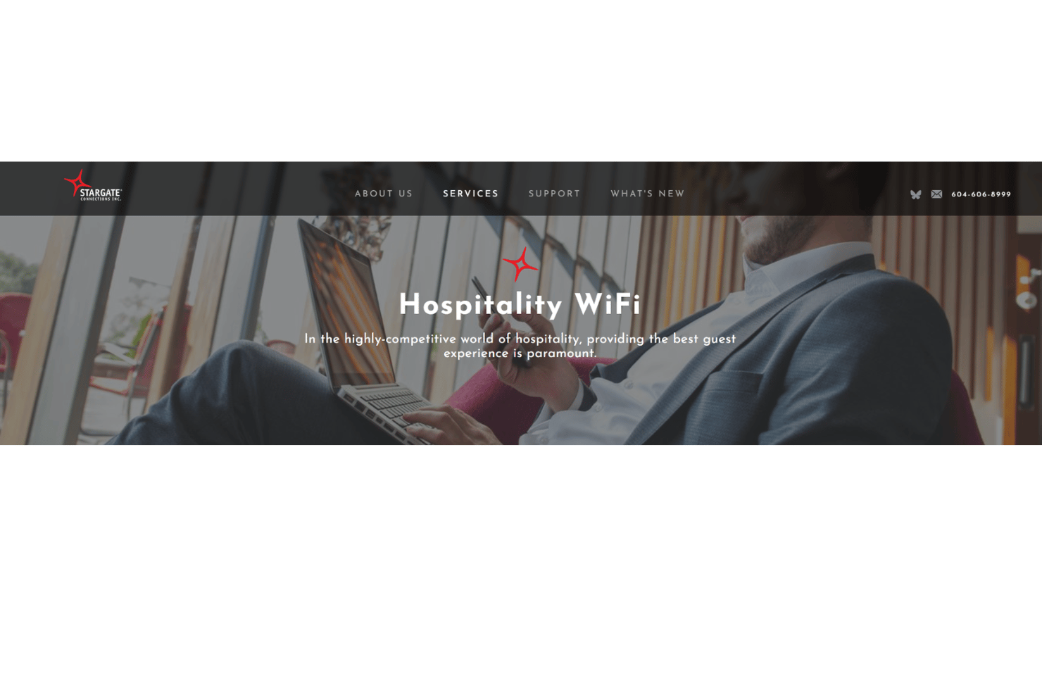 Stargate Connections hospitality wifi centralizes network control and analytics.