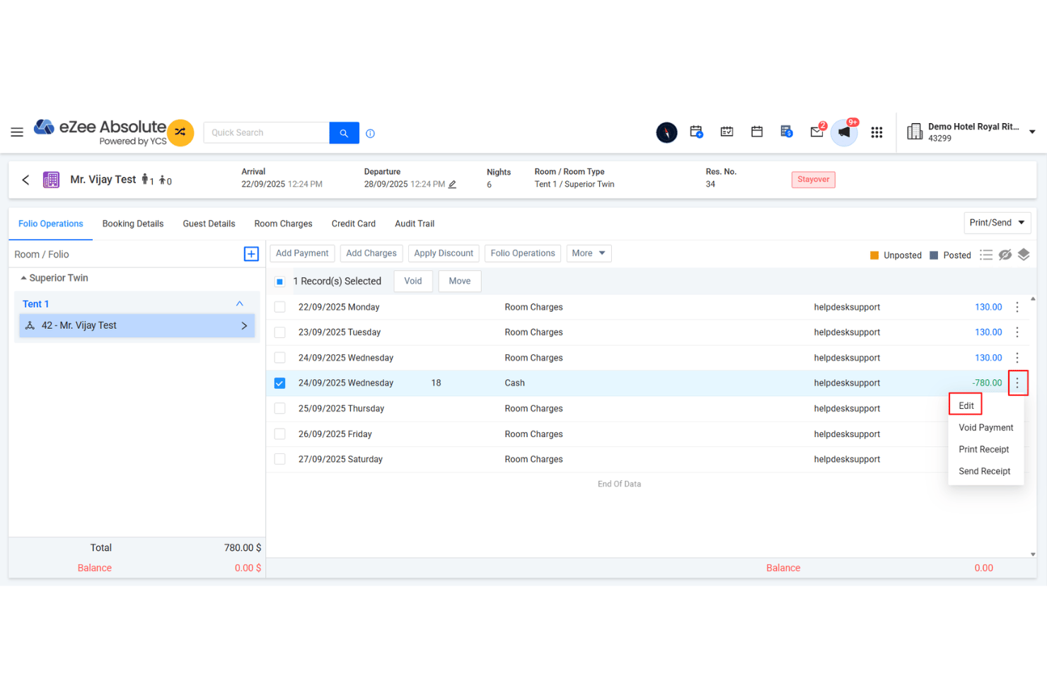screenshot - eZee Absolute Review 2026: Pros, Cons, Features and Pricing