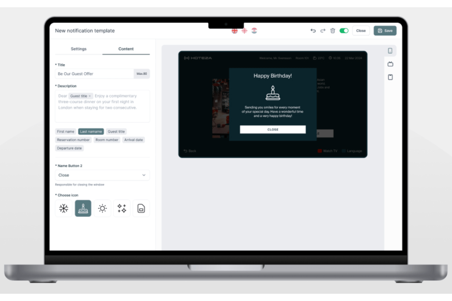 Hoteza updates