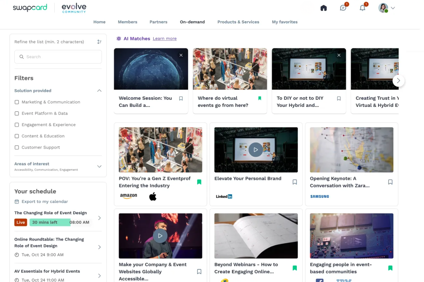 screenshot - Swapcard Review: Pros, Cons, Features, and Pricing