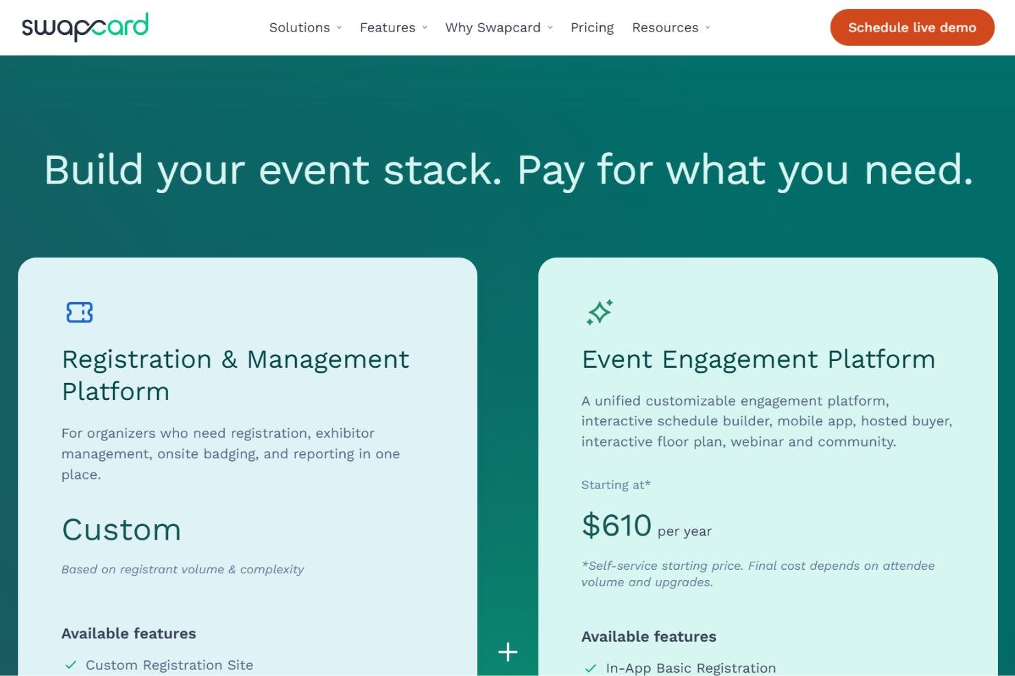 screenshot - Swapcard Review: Pros, Cons, Features, and Pricing