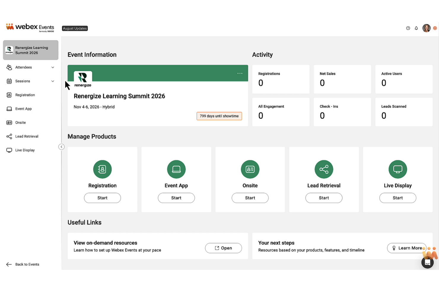 screenshot - Avis Webex Events : Avantages, Inconvénients, Fonctionnalités et Tarifs