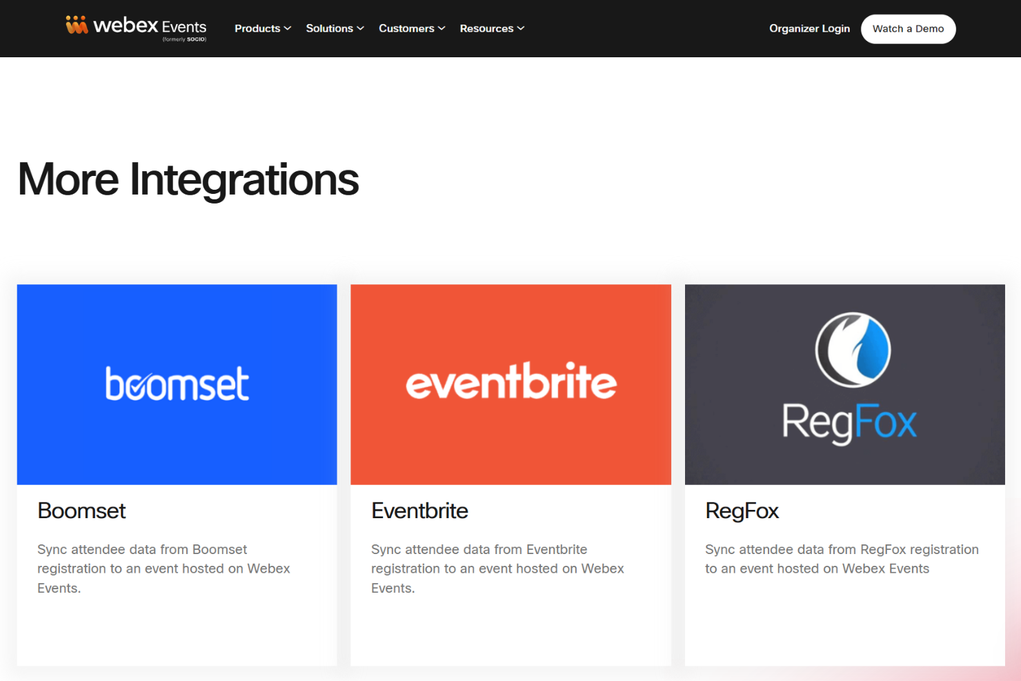 screenshot - Avis Webex Events : Avantages, Inconvénients, Fonctionnalités et Tarifs