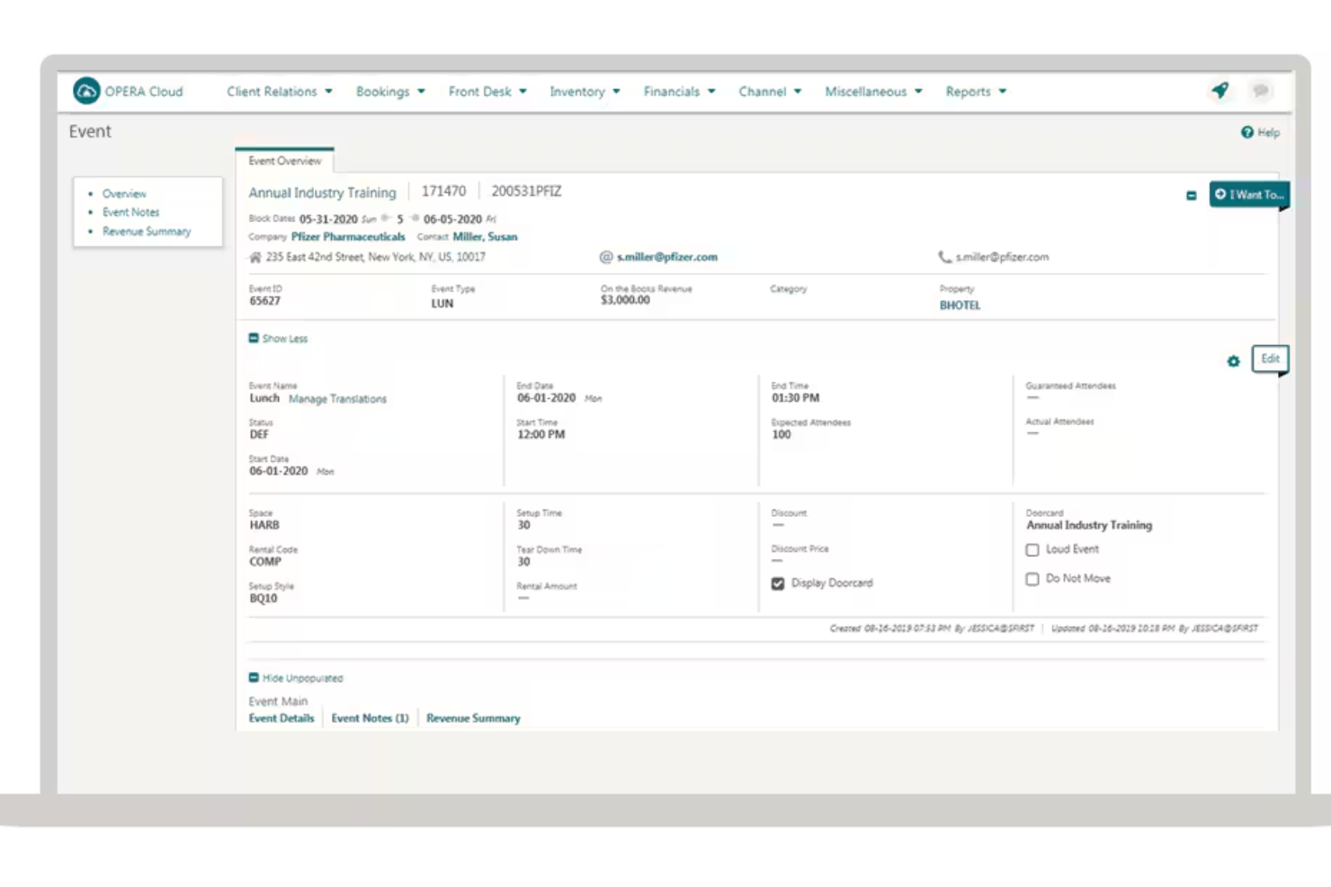 screenshot - Oracle OPERA Review: Pros, Cons, Key Features and Updated Pricing