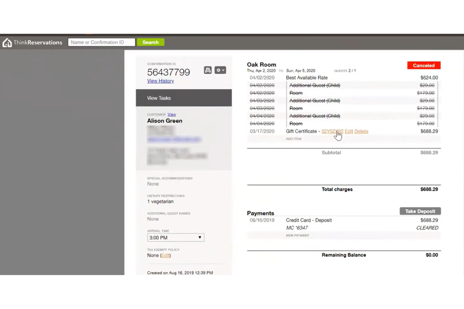 screenshot - ThinkReservations Review 2026:Pros, Cons, Features and Pricing