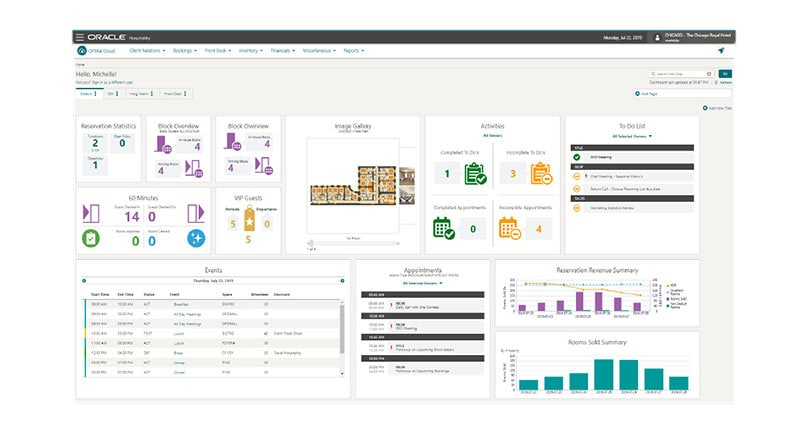 Oracle OPERA screenshot - 10 Meilleurs Logiciels de Gestion d’Actifs Hôteliers en 2026