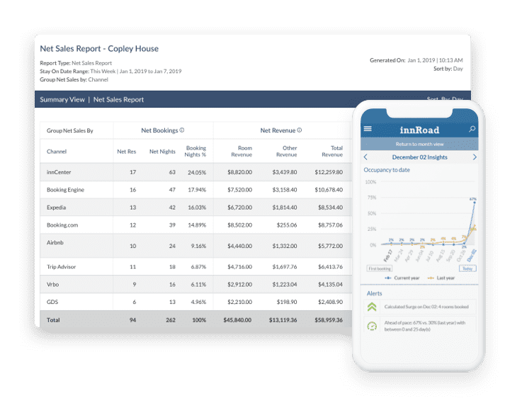 innRoad screenshot - 10 Meilleurs Logiciels de Gestion d’Actifs Hôteliers en 2026