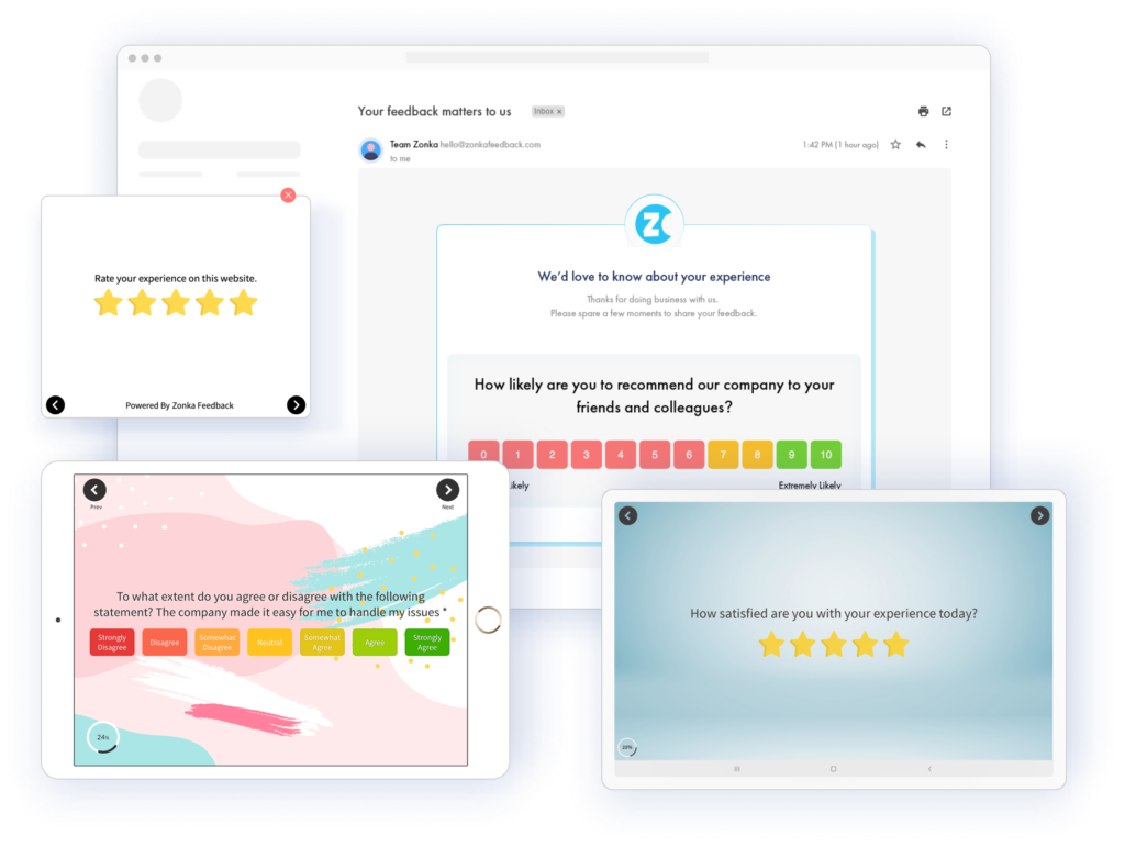 Zonka screenshot - 17 meilleurs logiciels d’enquête client pour hôtels en 2026