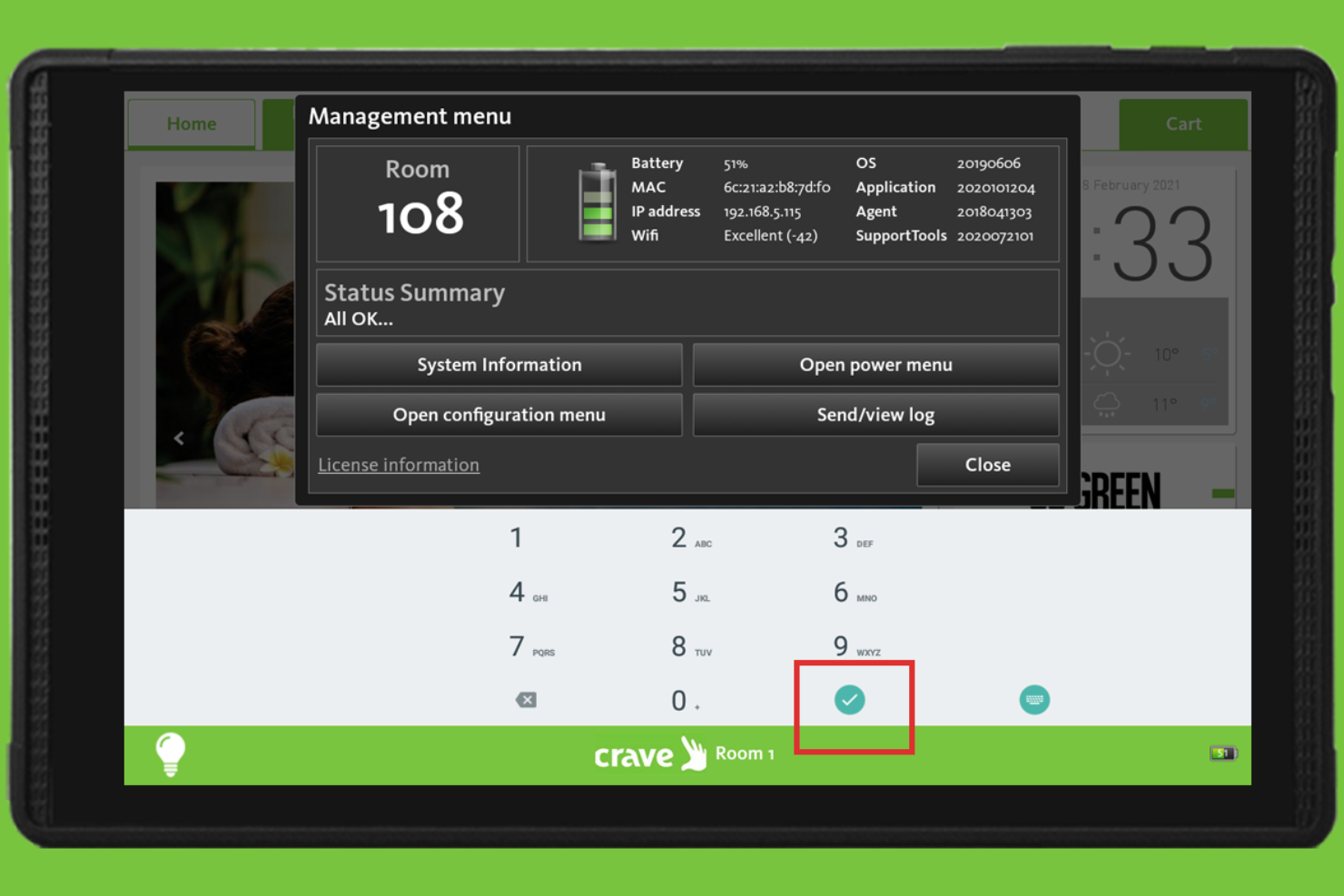 Crave Interactive screenshot - 10 migliori software per ordinazioni da mobile per hotel nel 2026