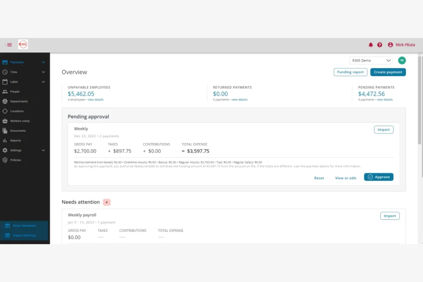 Restaurant365 screenshot - Las 10 Mejores Soluciones de Software para Restaurantes de Hotel en 2026
