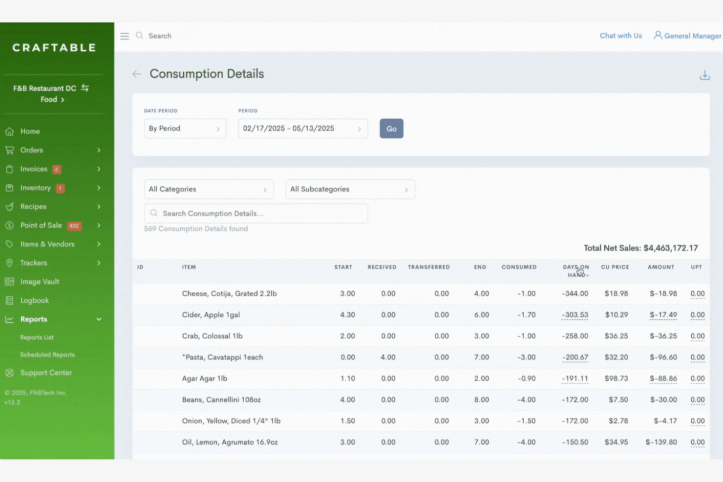 Craftable screenshot - Las 10 Mejores Soluciones de Software para Restaurantes de Hotel en 2026