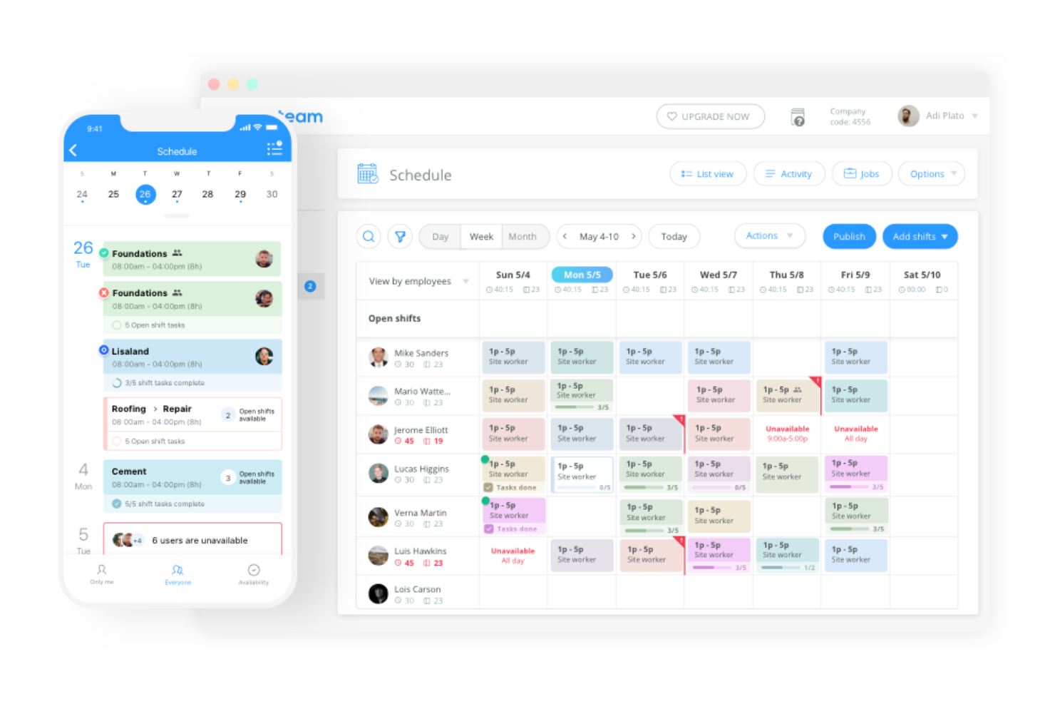 Connecteam screenshot - 10 Migliori Software per la Pianificazione dei Turni del Personale Alberghiero nel 2026