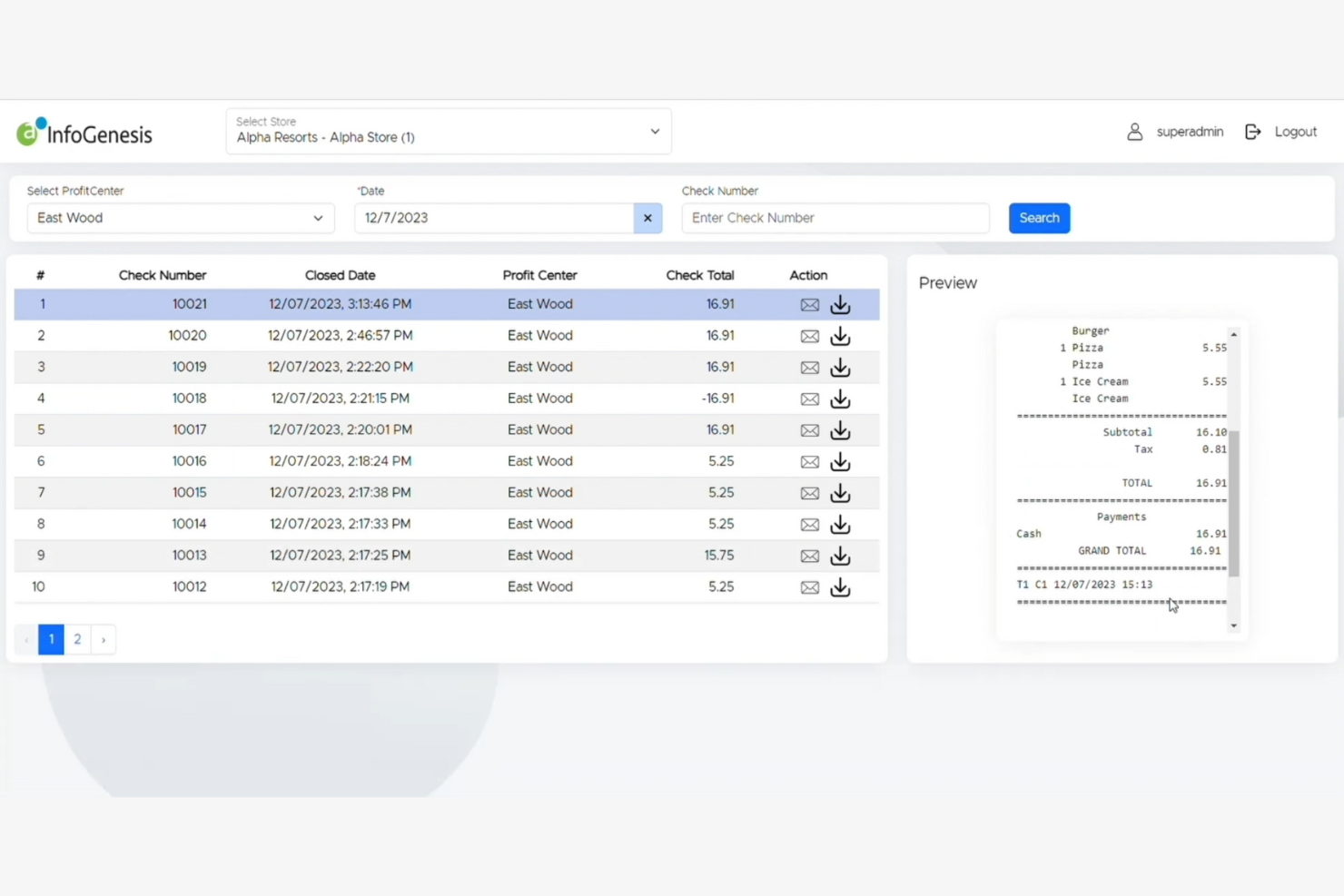 Agilysys screenshot - Las 10 Mejores Soluciones de Software para Restaurantes de Hotel en 2026