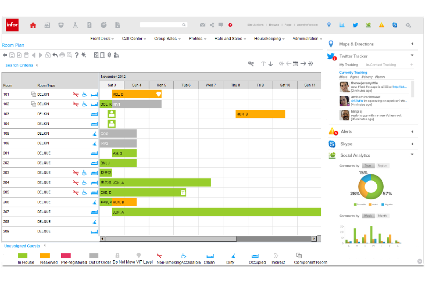 Infor screenshot - 10 Mejores Soluciones Tecnológicas para la Hospitalidad Analizadas en 2026