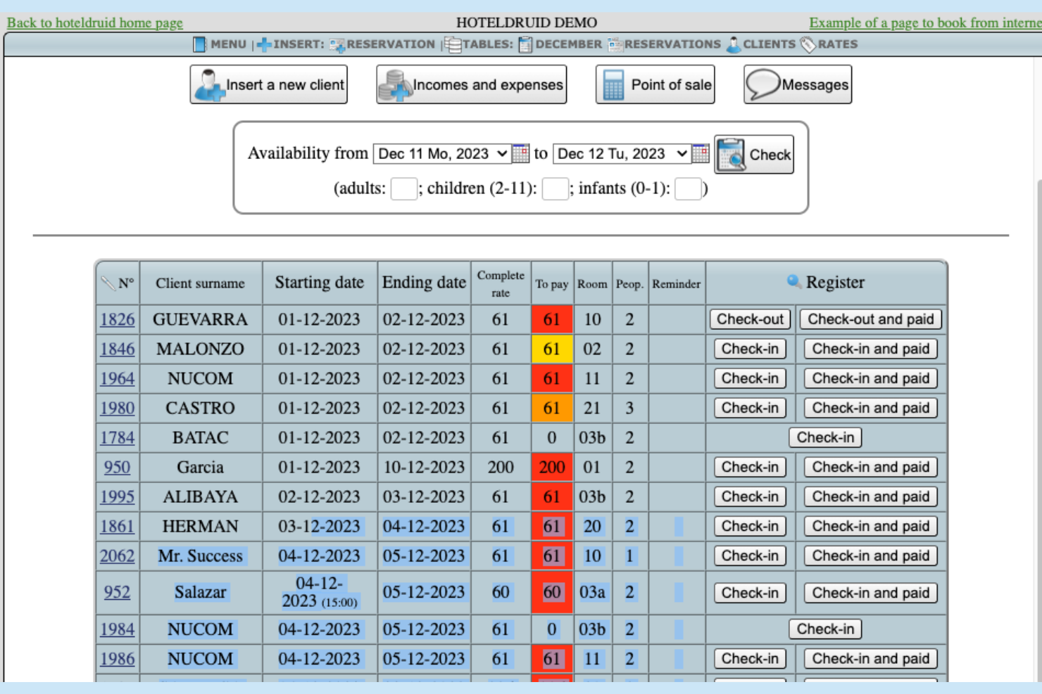 HotelDruid screenshot - 10 sistemas de gestión hotelera de código abierto en 2026
