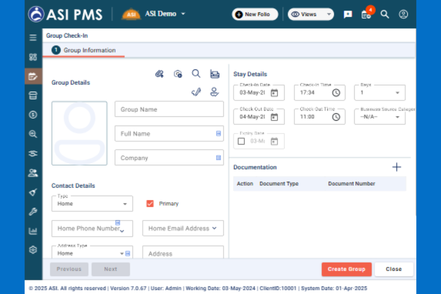 ASI FrontDesk screenshot - 10 sistemas de gestión hotelera de código abierto en 2026