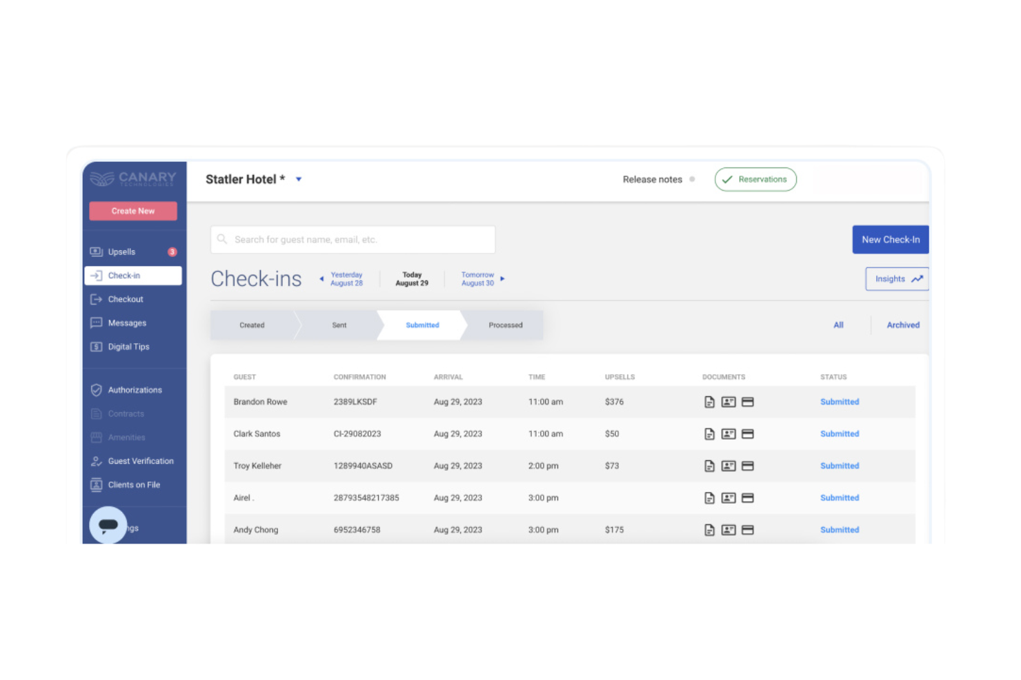 Canary Technologies screenshot - 10 Mejores Herramientas de Software de IA para Hoteles en 2026