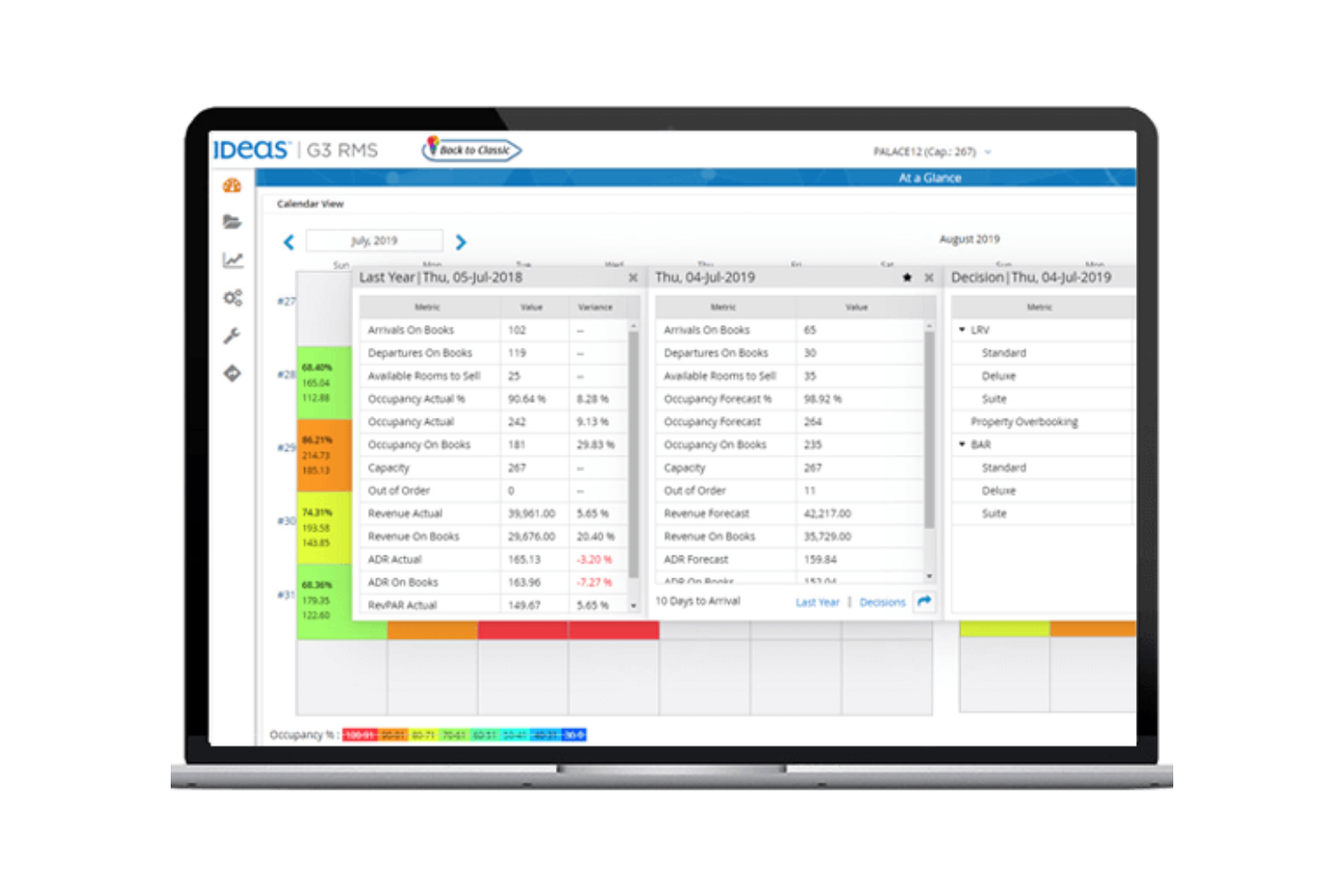 IDeaS G3 RMS screenshot - 10 Migliori Software di Intelligenza Artificiale per Hotel per 2026