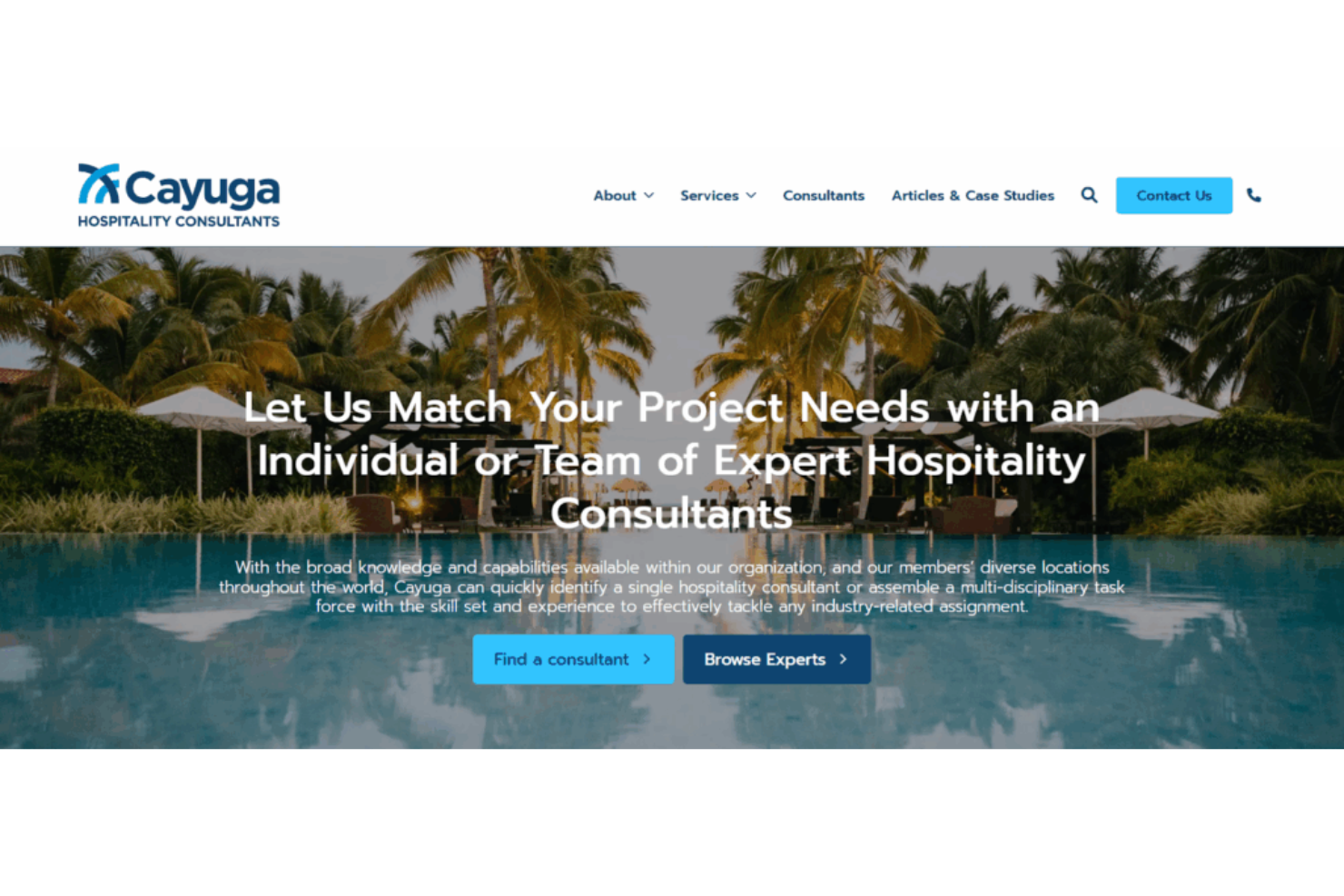 Cayuga Hospitality Consultants screenshot - 10 Migliori Consulenti di Gestione dell’Ospitalità per il 2026