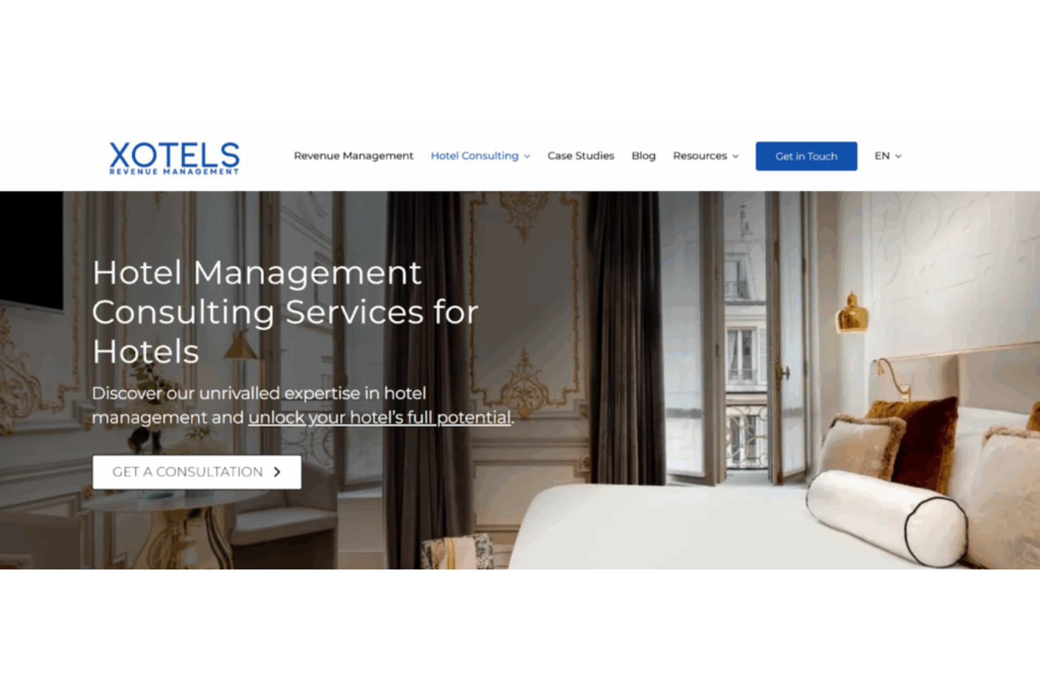 Xotels screenshot - 10 Migliori Consulenti di Gestione dell’Ospitalità per il 2026