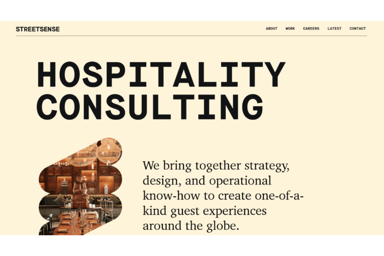 Streetsense screenshot - 10 Mejores Consultores de Gestión Hotelera para 2026