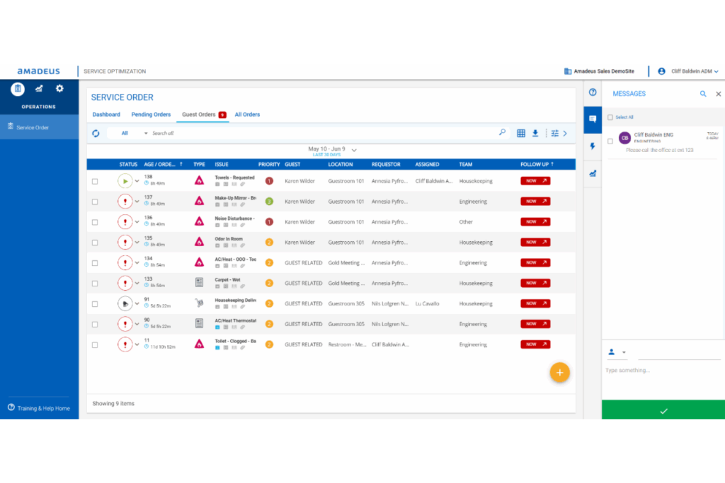 Amadeus Hospitality screenshot - 10 Mejores Software de Ventas y Catering para Hoteles de 2026