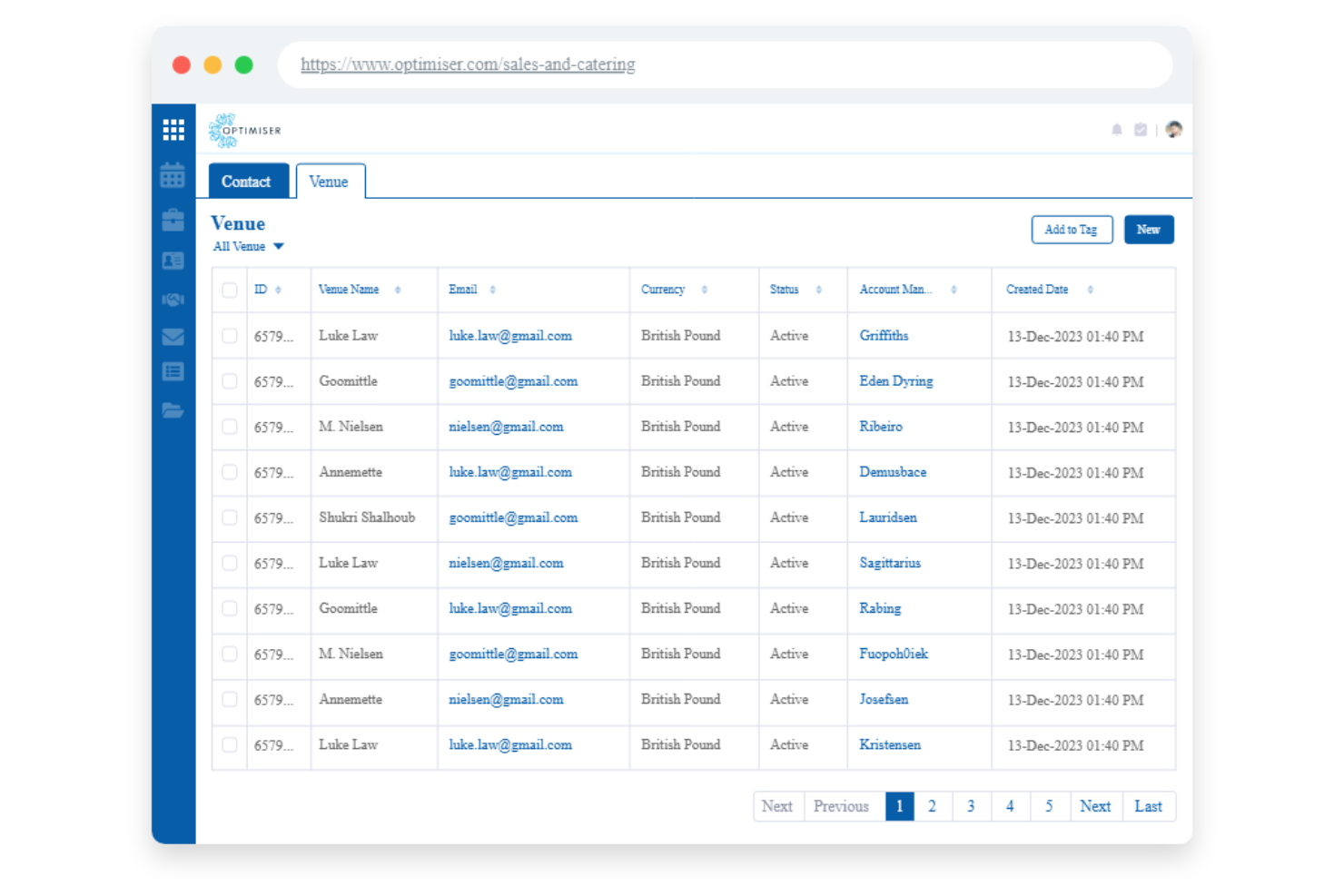Optimiser screenshot - 10 Mejores Software de Ventas y Catering para Hoteles de 2026