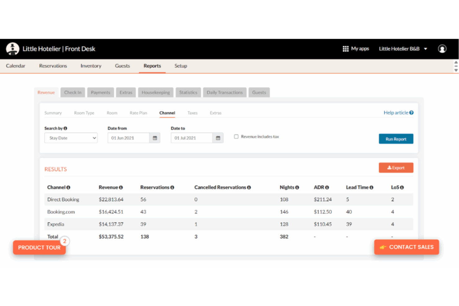 Little Hotelier screenshot - 10 Mejores Software de Ventas para Hoteles Analizados en 2026