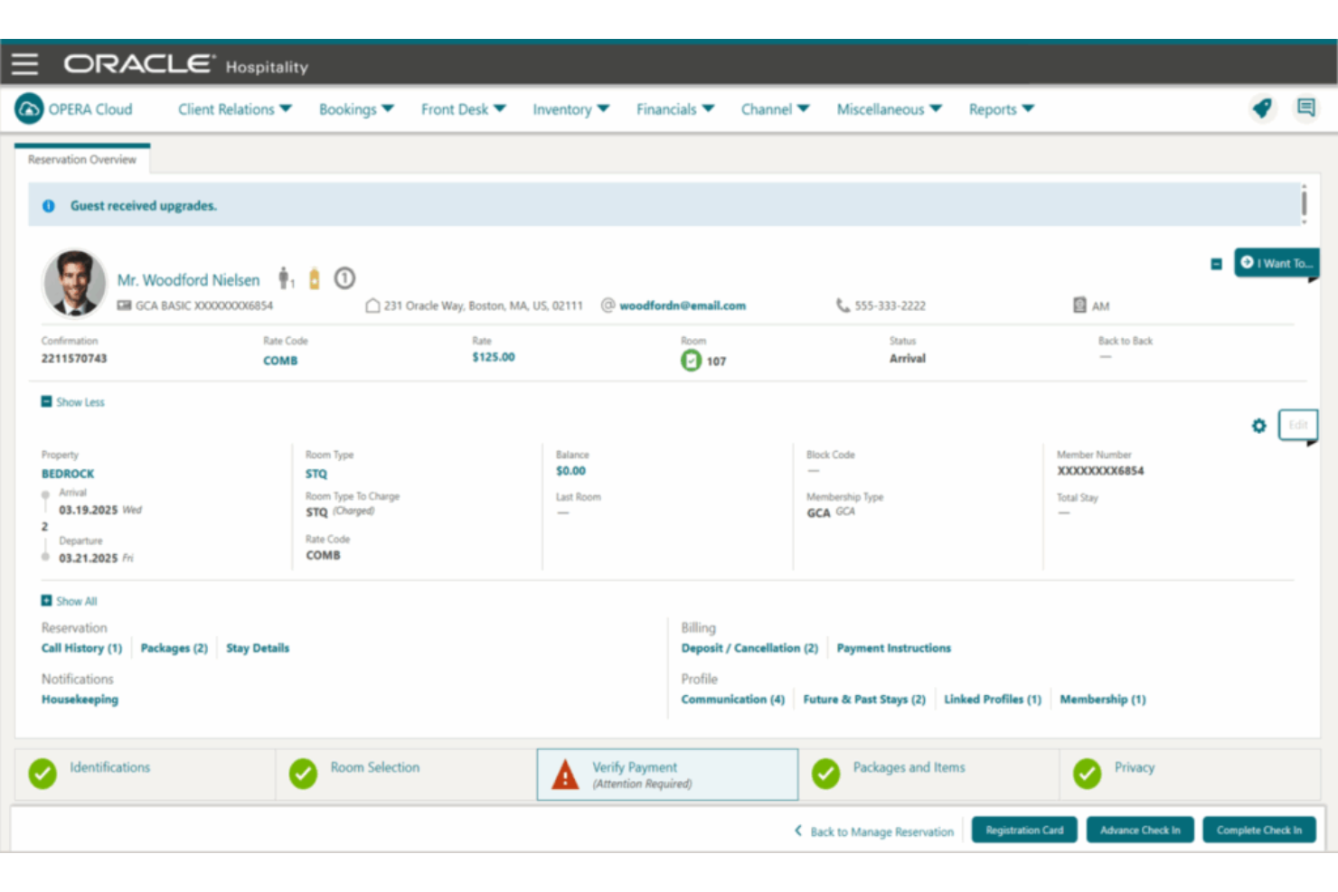 Oracle Hospitality screenshot - 10 migliori soluzioni di pagamento per l’ospitalità recensite nel 2026
