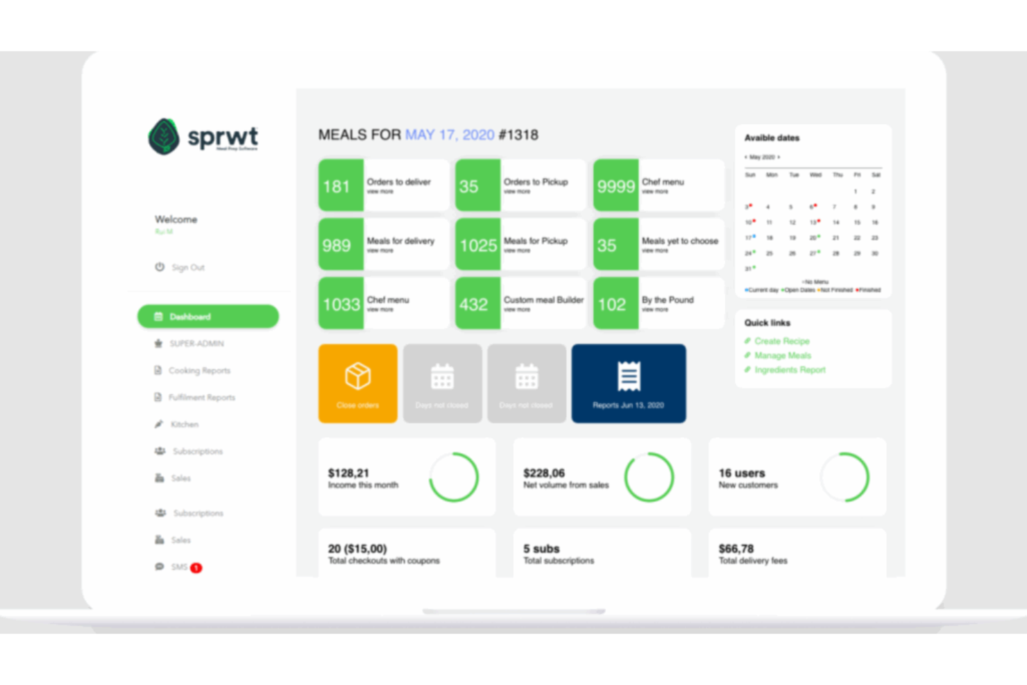 Sprwt screenshot - 10 mejores programas de catering analizados en 2026