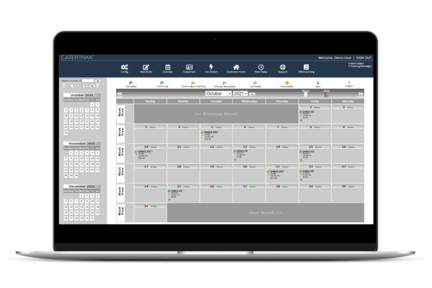 CaterTrax screenshot - 10 mejores programas de catering analizados en 2026