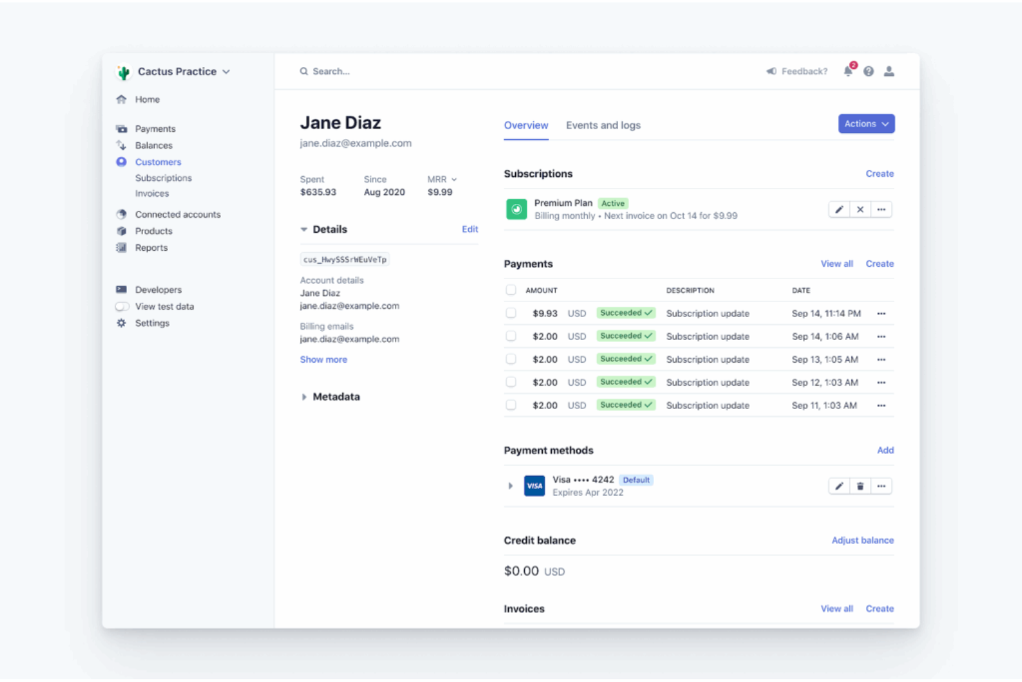 Stripe screenshot - 10 migliori soluzioni di pagamento per l’ospitalità recensite nel 2026