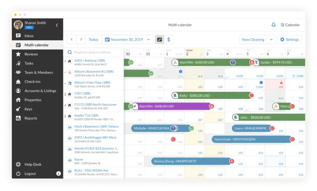 iGMS screenshot - I 10 migliori software per case vacanza del 2026