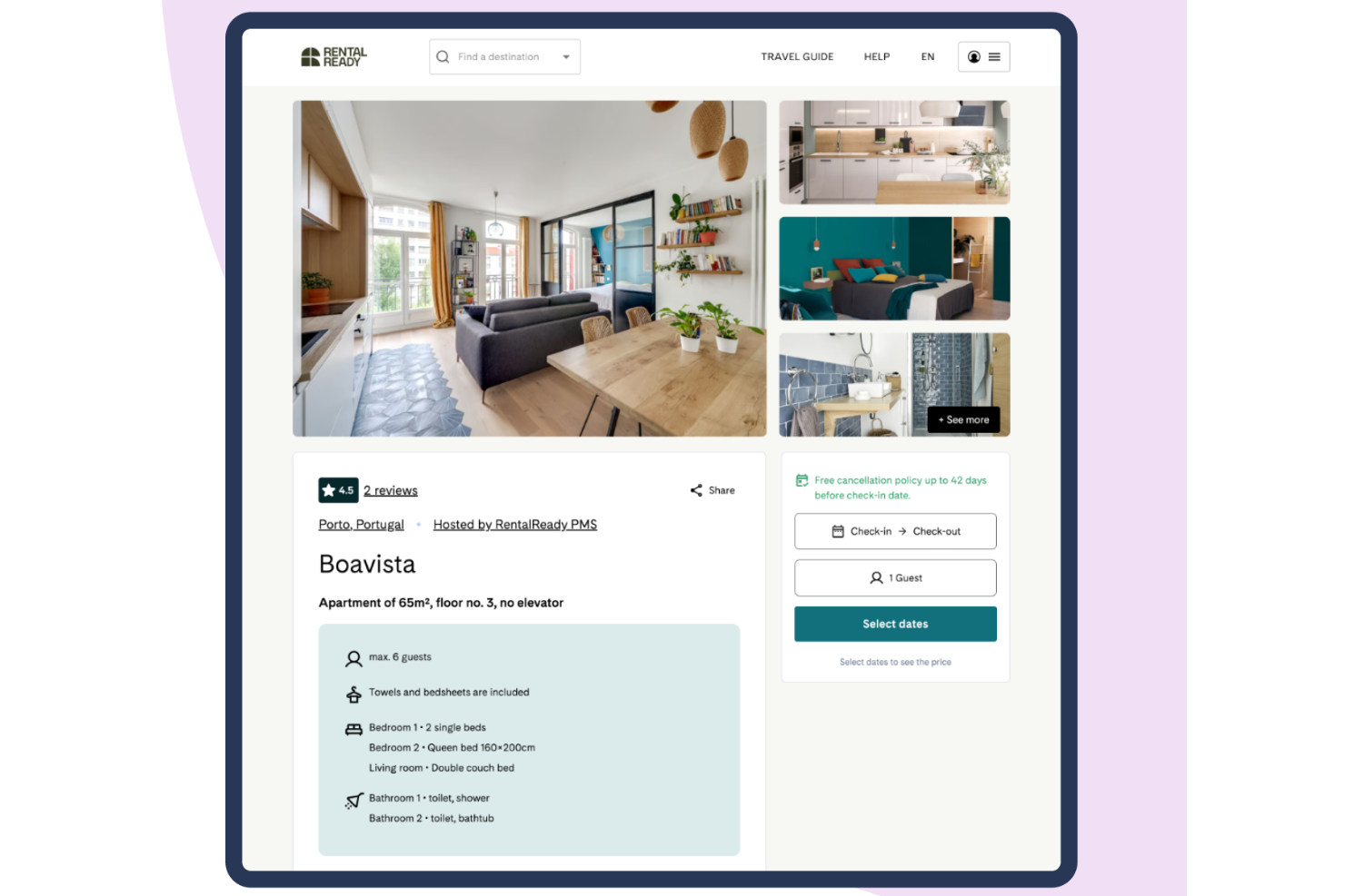 RentalReady screenshot - I 10 migliori software per case vacanza del 2026