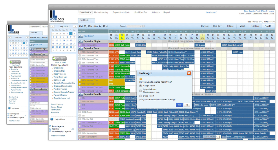 Hotelogix screenshot - Los 10 Mejores Software de Gestión de Limpieza del 2026