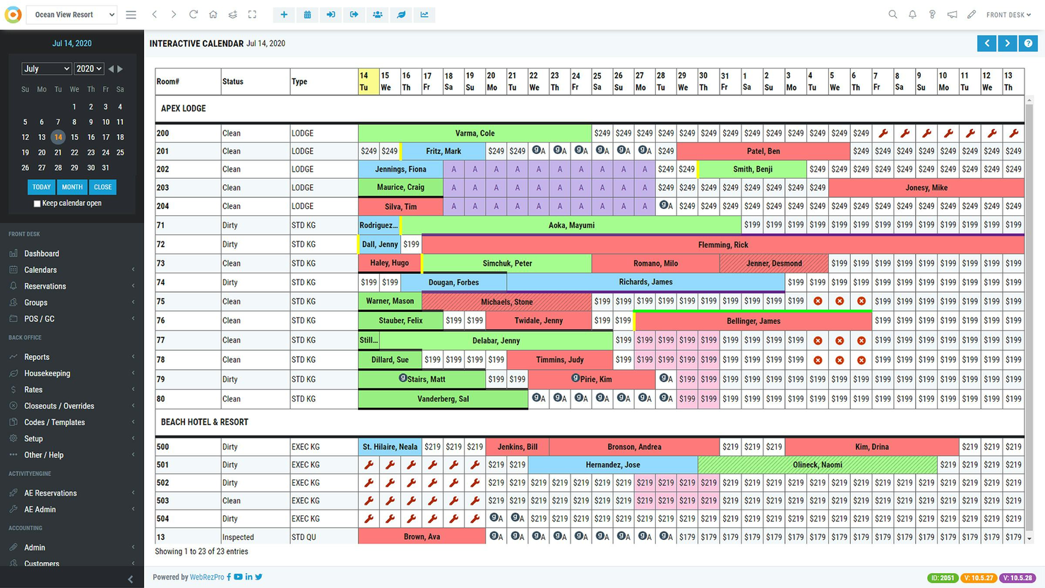 WebRezPro screenshot - 10 Migliori Sistemi di Prenotazione e Booking per Piccoli Hotel per 2026