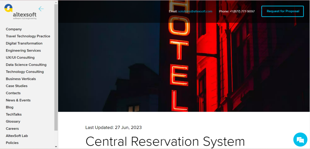 AltexSoft screenshot - 10 Migliori Software per la Prenotazione di Hotel Recensiti per 2026