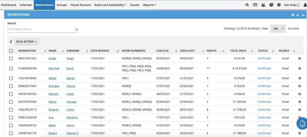 Cloudbeds screenshot - 10 migliori software per la prenotazione alberghiera recensiti per 2026