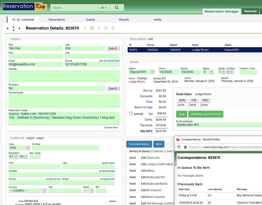 ReservationKey screenshot - 10 Migliori Software per la Prenotazione di Hotel Recensiti per 2026
